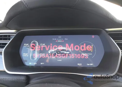 2016 Tesla Model S 90D/P100D/P85D/P90D z USA, uszkodzony, nr VIN 5YJSA1E45GF151693